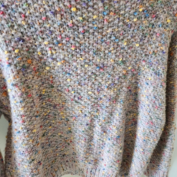 Nwot Harper Heritage Cable Knit Confetti Crewneck Sweater - Picture 6 of 9